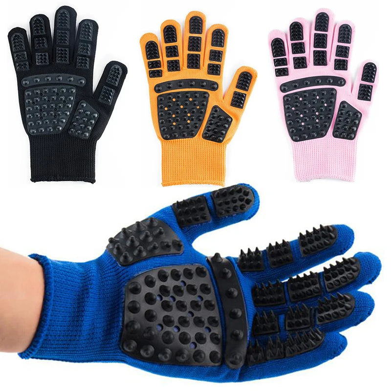 Vachtborstel-handschoen